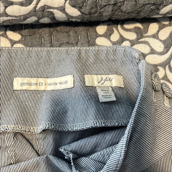 J. Jill Genuine Fit Striped Pants Size 20 Tall Wide Leg Trousers Stretch Summer - Picture 13 of 14